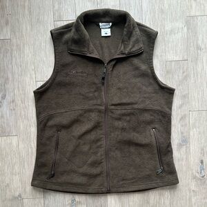 Columbia‎ Chocolate Brown Fleece Vest Large